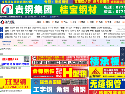 “成都钢铁网站”网站截图