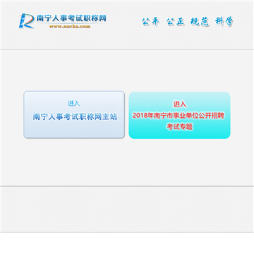 南宁人事考试职称网网站截图