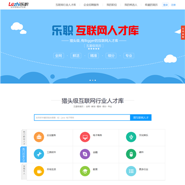 乐职网网站截图