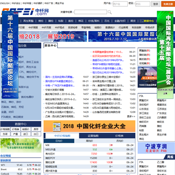 中纤网网站截图
