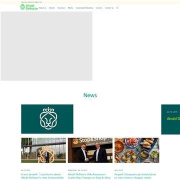 Delhaize Group网站截图