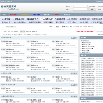 自由天空论坛网站截图