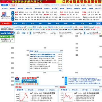 我的钢铁网网站截图