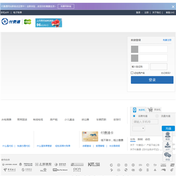 付费通网站截图