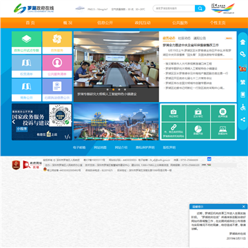 深圳市罗湖电子政务网网站截图