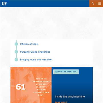 美国佛罗里达大学网站截图